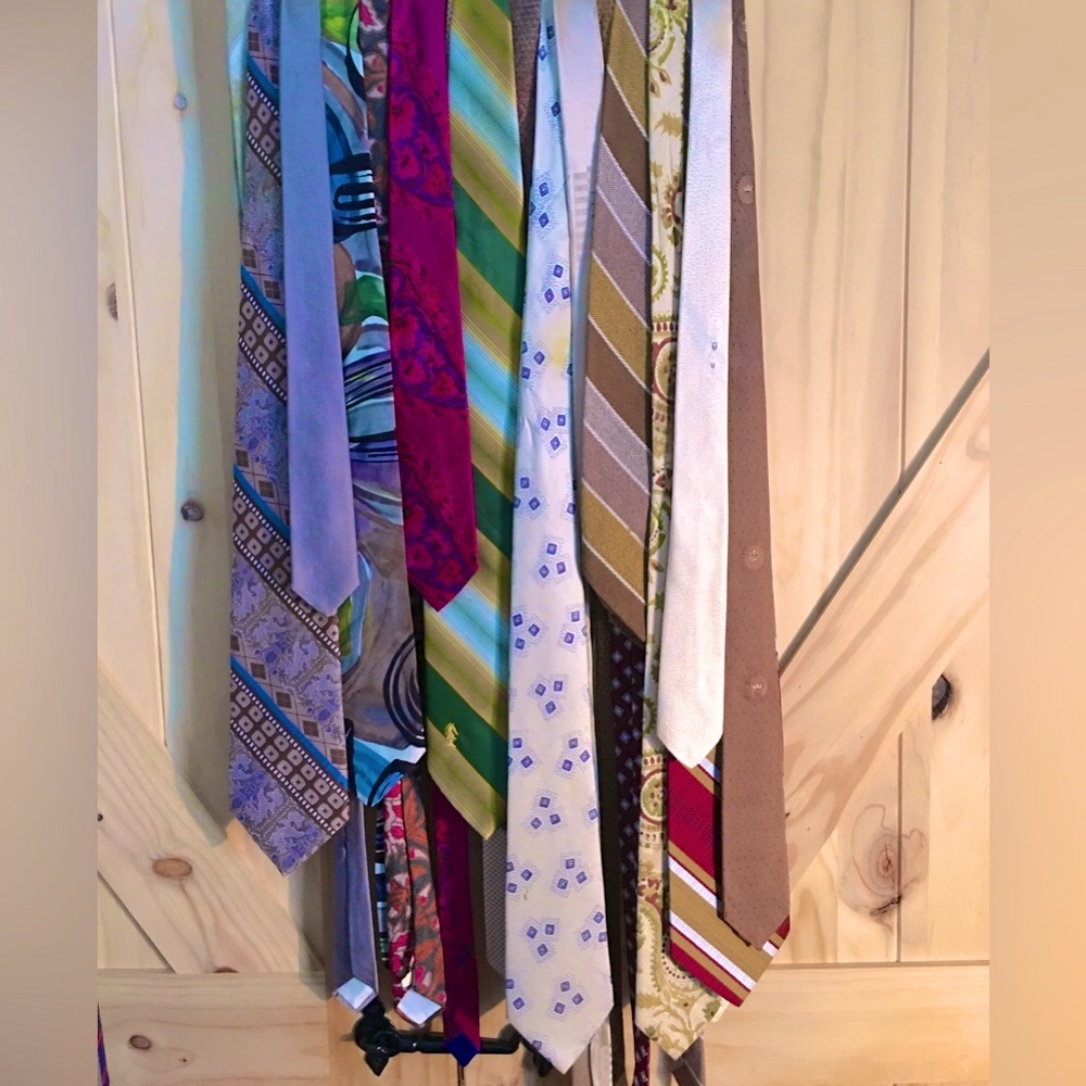 19 Vintage Ties- Silk, Handmade